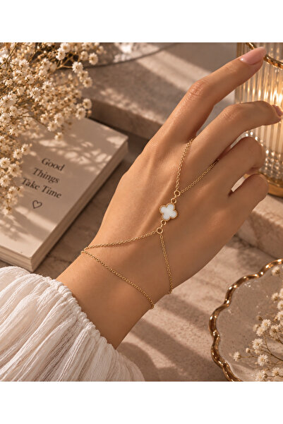 Uno Di Famiglia Clover Figured Shahmeran Bracelet – Symbol of Luck, Minimalis...