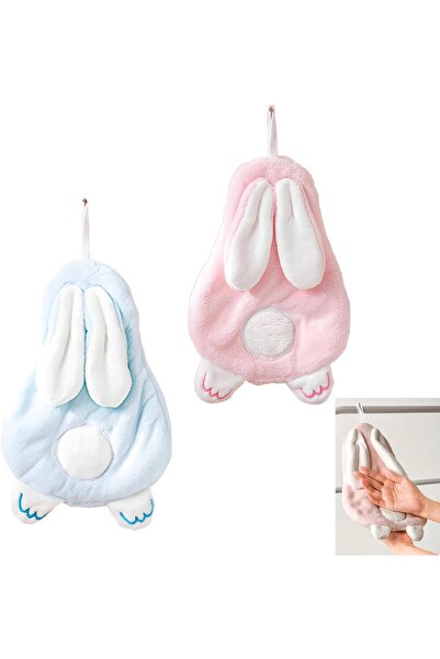 Arabest Set of 2 Plush Hand Towels for Bathroom and Kitchen,Soft Absorbent Qu...