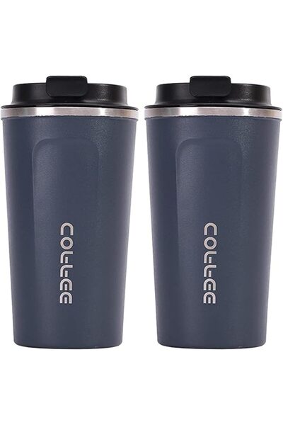 EACAM 510mL Stainless Steel Coffee Cup, Leakproof Insulated Thermal Cup Car C...