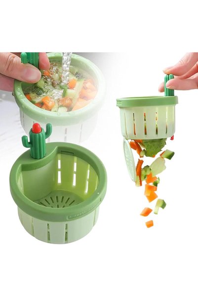Arabest 2 PCS Cactus Kitchen Sink Drain Strainer,Automatic Dumping Sink Strai...