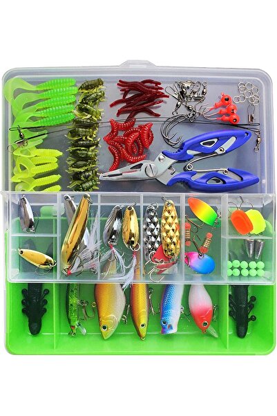 Arabest 101-Piece Fishing Lure and Tackle Set with Hard and Soft Baits,Hooks,...