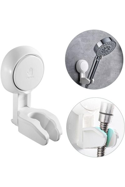 Arabest 360 Adjustable Suction Shower Head Holder,No Drilling Wall Mount Brac...