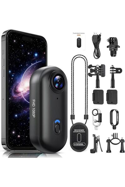 Cheelida كاميرا أكشن بدقة 4K، كاميرا رياضية مقاومة للماء IPX7 مع زاوية تصوير ...