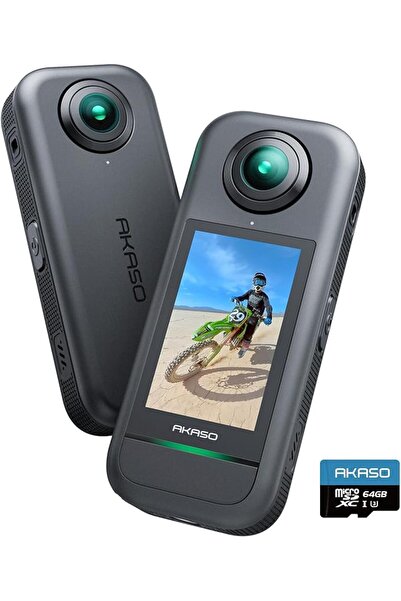 AKASO 360 Weatherproof 360° Action Camera - 5.7K 360 Video with 1/2" 48MP Sen...