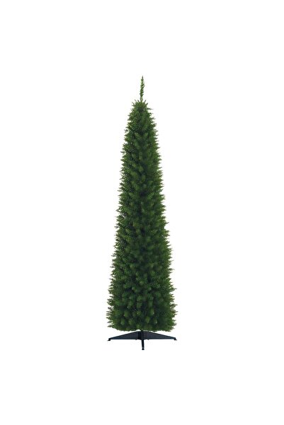 Generic Brand Brad artificial subțire de Crăciun de 210 cm cu vârfuri realist...
