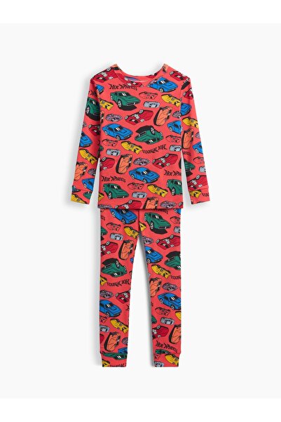 GAP Bebek Kırmızı Hot Wheels Baskılı Pijama Takımı