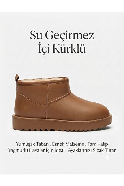 McDark Kadın EVA Malzeme Kısa SUYA DAYANIKLI Yarım Bilekli Kalın Taban Bot-TABA