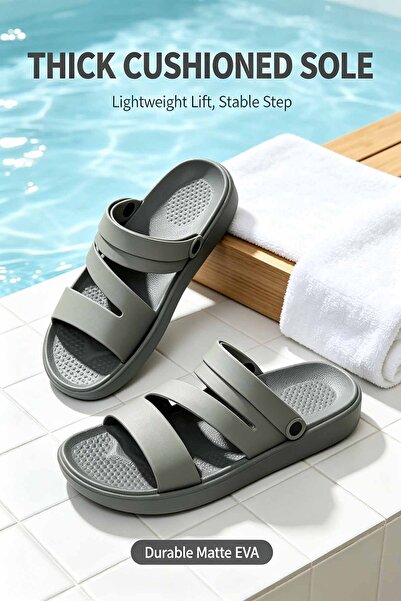 Al-Riyadh Foot Studio Men's 2-in-1 Summer Footwear - Switch Between Slide & S...