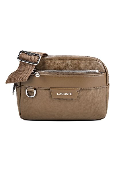 Lacoste Geantă de umăr Ossian din piele naturală 19 cm