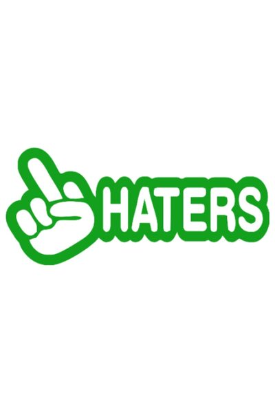 OEM Autocolant auto  "Haters ", 10cm, Verde