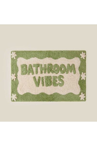 Evidea Soft Vibe Tafting Banyo Paspası - Ekru - 50x80 cm