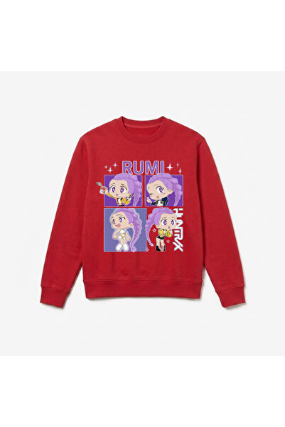 Let's Wear Rumi Huntrix Printed Premium Crew Neck Long Sleeve Sweatshirt