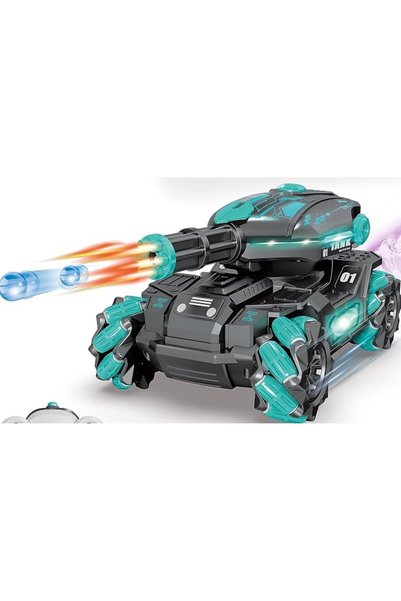 KiddyJoy TANK SPRAY RC – 2.4G Water-Ball Tank Remote-Control Car with Spray, ...