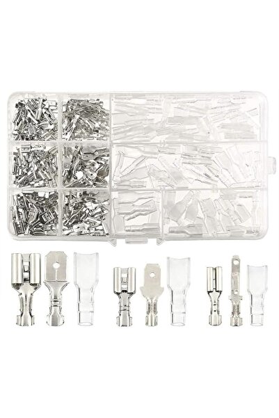 X SPRING Spade Connector, 270 PCS Quick Connector Male Bus Spade Connector Cr...
