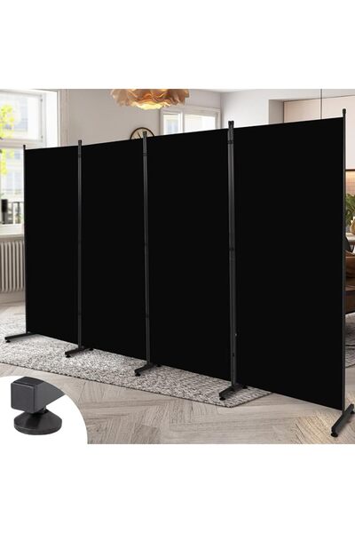 GENERAL Room Divider 6FT 2 Panel Privacy Screen, 136'' Wide Fabric Indoor Roo...