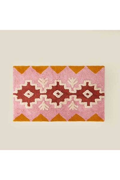 Evidea Soft Lumo Tafting Banyo Paspası - Pembe - 50x80 cm