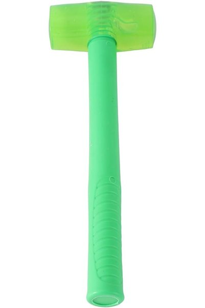 Lawazim Rubber Hammer with Plastic Handle-320g- Durable Soft-Faced Mallet wit...