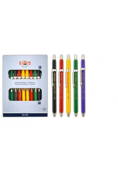 Koh-i Noor Set 2 x Creion mecanic, Plastic, Hexagonal, 2 mm Versatil