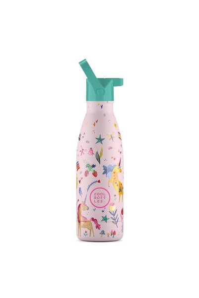 Cool Bottles The Kids Bottle Funny Unicorns Pipetli Termos Suluk 350 ML