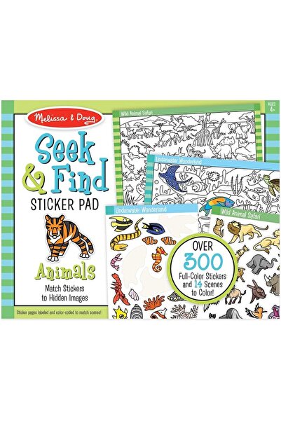 Melissa & Doug and Seek Find Sticker Pad- Animal
