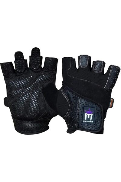 Meister Women's Fit Grip Weight Lifting Gloves w/Washable Amara Leather