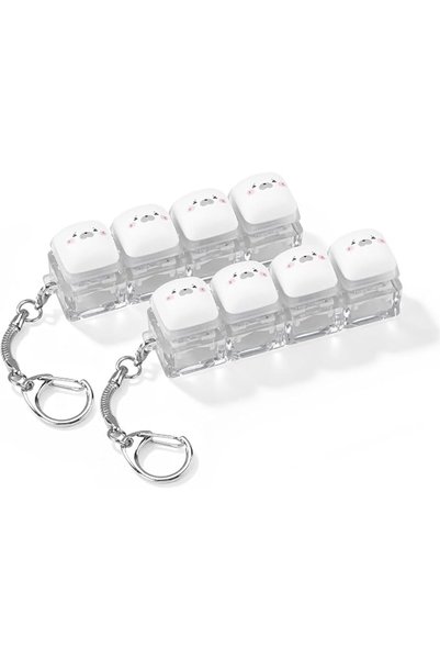 TERRIFI Keyboard Fidget Toy, Clicker Keychain for Adults and Kids, Cute Seal ...