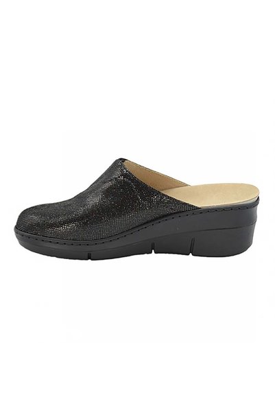 OEM muli din piele 8355 negri, pentru picior lat