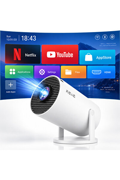 OEM Φορητός Έξυπνος Προβολέας, Android 11, 160 ANSI lumens, HD 720P, Υποστήρι...