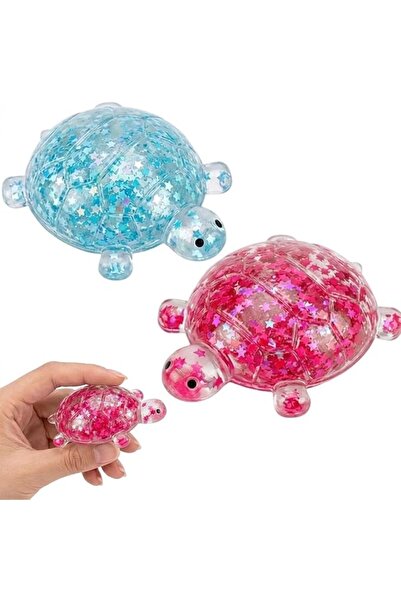 GENERAL Glitter Turtle Squishies, Cute Soft Relaxing Stress Relief Squeezes, ...