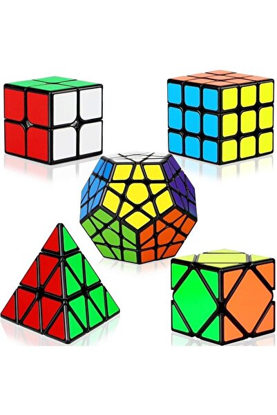 Generic مجموعة مكعبات السرعة السحرية، حزمة من 5 قطع - تتضمن مكعبات 2x2x2، 3x3...