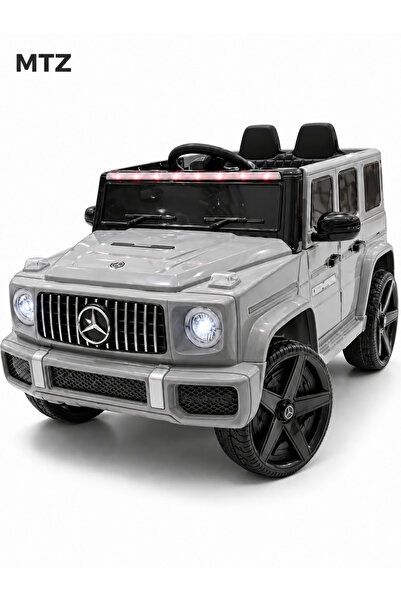 mtz 12V Kids Ride-On SUV, Grey, with Parent Remote Control, Seat Belt, LED Li...