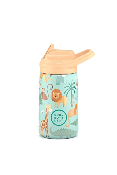 Cool Bottles The Kiddie Bottle Little Wheels Thermos Water Bottle with Straw ...