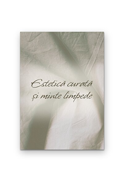 OEM Poster Cardboard 250g A4, Wall Art Clean Aesthetics and Clear Mind, Minim...