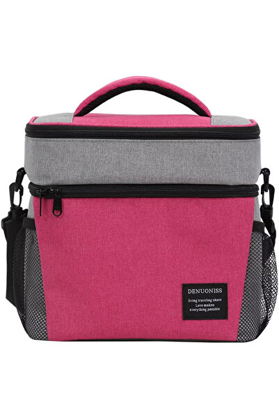 TAPIT Insulated Lunch Bag with Adjustable Shoulder Strap,8L Dual Zippers Wide...