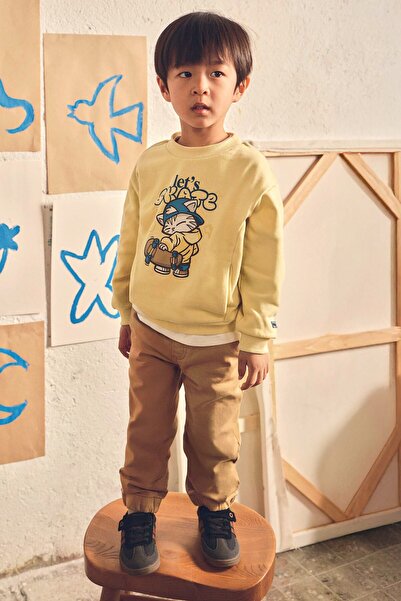 MAYORAL Boys' Cotton Jogger Pants with Elastic Waist and Cuffs
