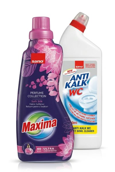 Sano Balsam Rufe Perfume Collection (Soft Silk) 1L si Anti Kalk WC 750mlDeter...