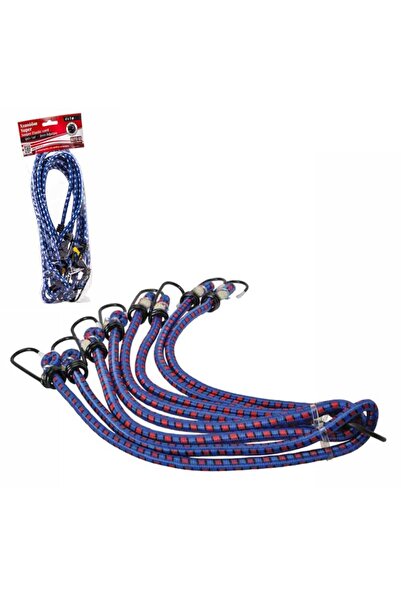 AUTO GS Ελαστικά Κορδόνια Bungee με Μεταλλικό Γάντζο 8mm x 1m Σετ 4 Τεμαχίων ...