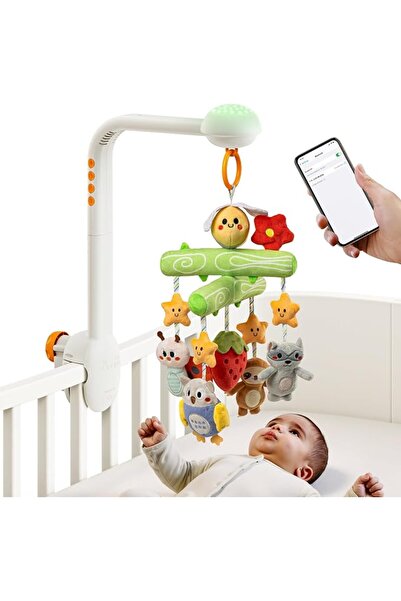 TUMAMA KIDS سرير اطفال متنقل من توماما، موسيقى وضوضاء بيضاء، العاب حضانة بمحر...