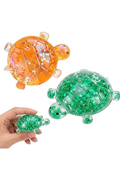 GENERAL Glitter Turtle Squishies, Cute Soft Relaxing Stress Relief Squeezes, ...