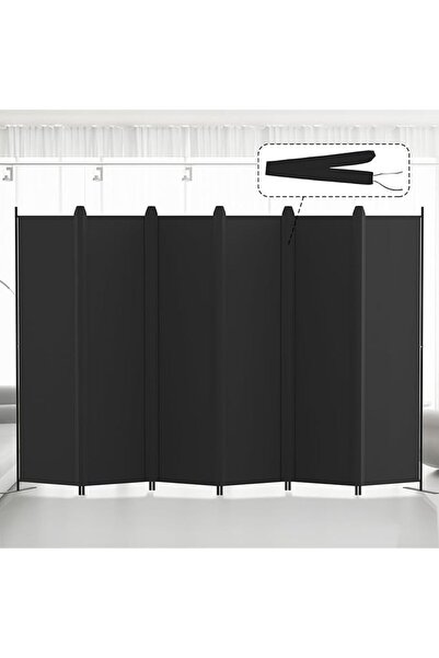 GENERAL Kokorona 6 Panel Room Divider, 183cm Tall Folding Privacy Screen Wall...
