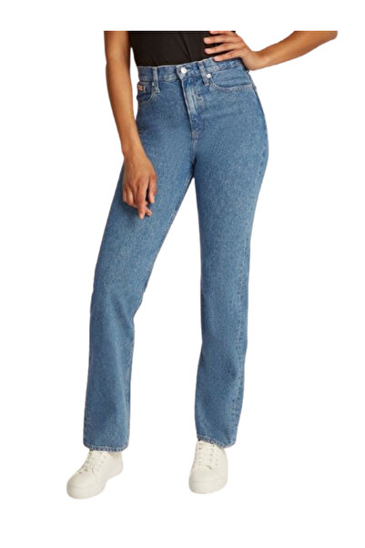 Calvin Klein Γυναικείο High Rise Straight Τζιν Μπλε J20J224996-1A4