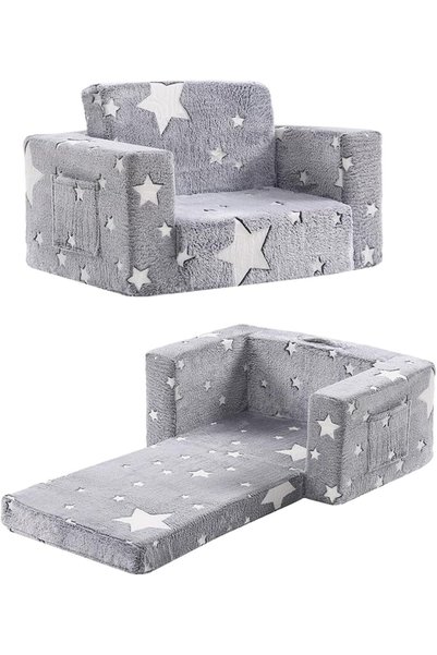 GENERAL Toddler Chair Kids Couch, 2-in-1 Comfy Armchair with Removable and Wa...
