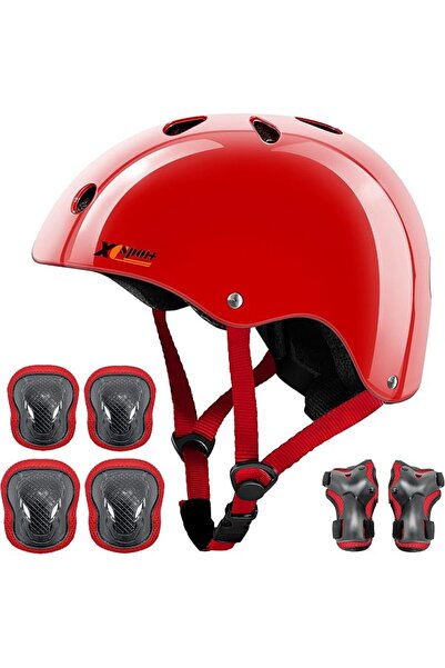 XINGCHENG Kids Helmet Toddler Bike Helmet with Protective Gear Set Knee Pads ...