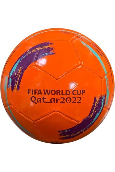 FIFA مجموعة أهداف كأس العالم قطر 2022، كرة قدم مقاس 5، لون برتقالي، 1001455XXS