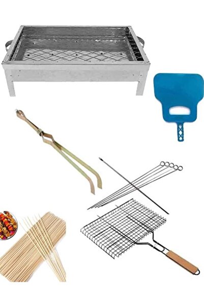 co arma Complete Barbecue Kit Barbecue Grill Set Barbecue Skewers Charcoal To...