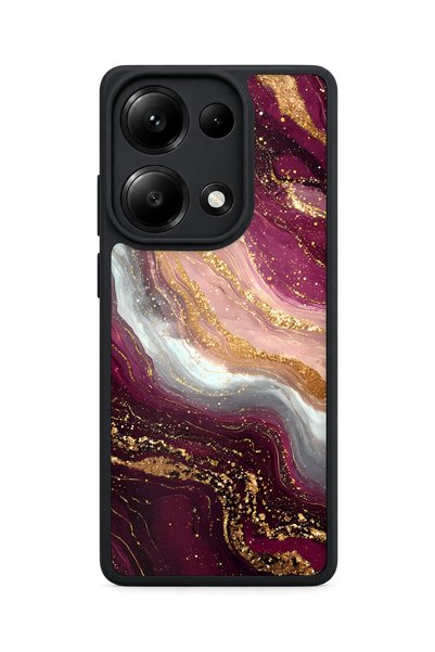 BGAKSESUAR حافظة مقاومة للصدمات متوافقة مع Redmi Note 13 Pro 4G بنمط رخامي أح...
