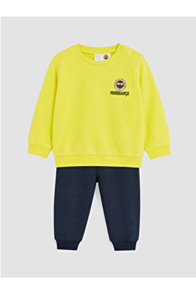 LC Waikiki Yellow Fenerbahçe Printed Baby Boy Set