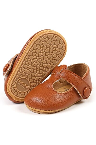 GENERAL Baby Girls Mary Jane Flats with Bownot Non Slip Soft Sole PU Leather ...