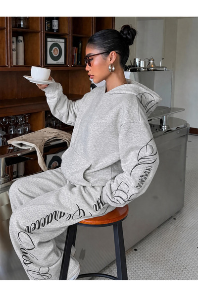 darkopia Unisex Γυναικεία Ανδρικά Φούτερ με στάμπα Martini Girl Oversize με 3...