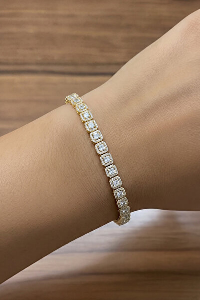XUPING JEWELRY Altın Kaplama Zirkon Taşlı Su Yolu Bileklik